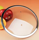 High strength clear glass frying pan cover lid for cookware