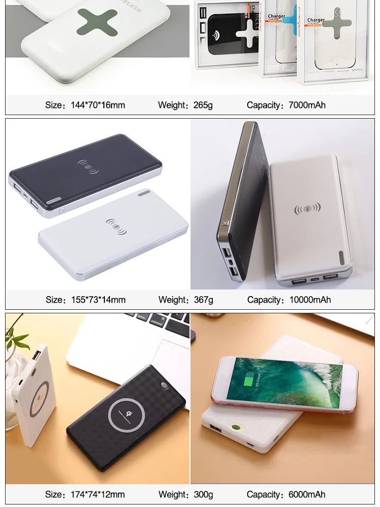 New Hot 20000 mAh Power Bank QI Universal Portable Smart Pad Wireless Charger Charging Pad with USB port - ANKUX.COM
