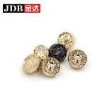 bulk cheap custom metal black blue replacement colored shirt button