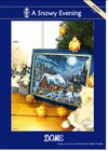 ''A snowy Evening'' dome cross stitch, cross stitch kit, DIY embroidery kit