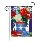 DIY garden flag kids banner burlap material Logo Custom Attractive garden flags