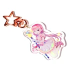 Vograce custom epoxy keychain, custom hologram keychain with small MOQ