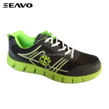 SEAVO SS17 popularity china factory online wholesale no brand black mesh pu heat melt 3d sole men sport shoes