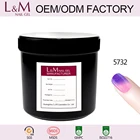 L&M nail raw material uv gel for nail art temperature chameleon design nail polish gel manufacturer