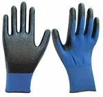 Factory Price Jersey Shell Latex Wave Crinkle Rubber Dipped Latex Gloves