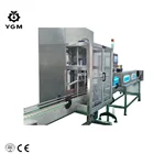 Servo motor automatic milk bottle liquid filling capping and labeling machine