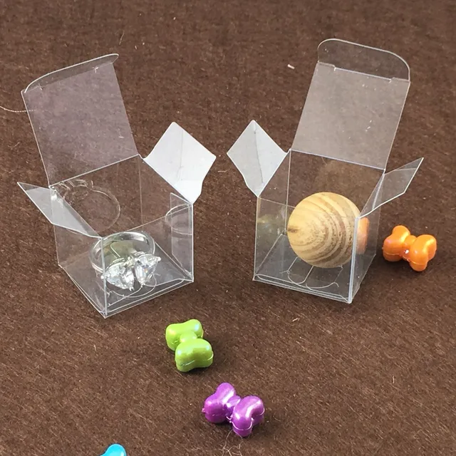 custom made transparent folding small pvc gift toys box