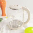 durable clear water bottle codeless design electric borosilicate water kettle with safe automatic switch-off