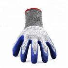 Anti Cut Yellow 13g Hppe Comfort Grip Cut Resistant Latex Fishing Gloves