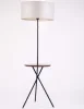 Modern style fancy multifunctional natural wood base paper design standing floor lamp