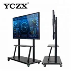 50'' LED interactive touch screen all in one pc computer with floor stand or wall hanging