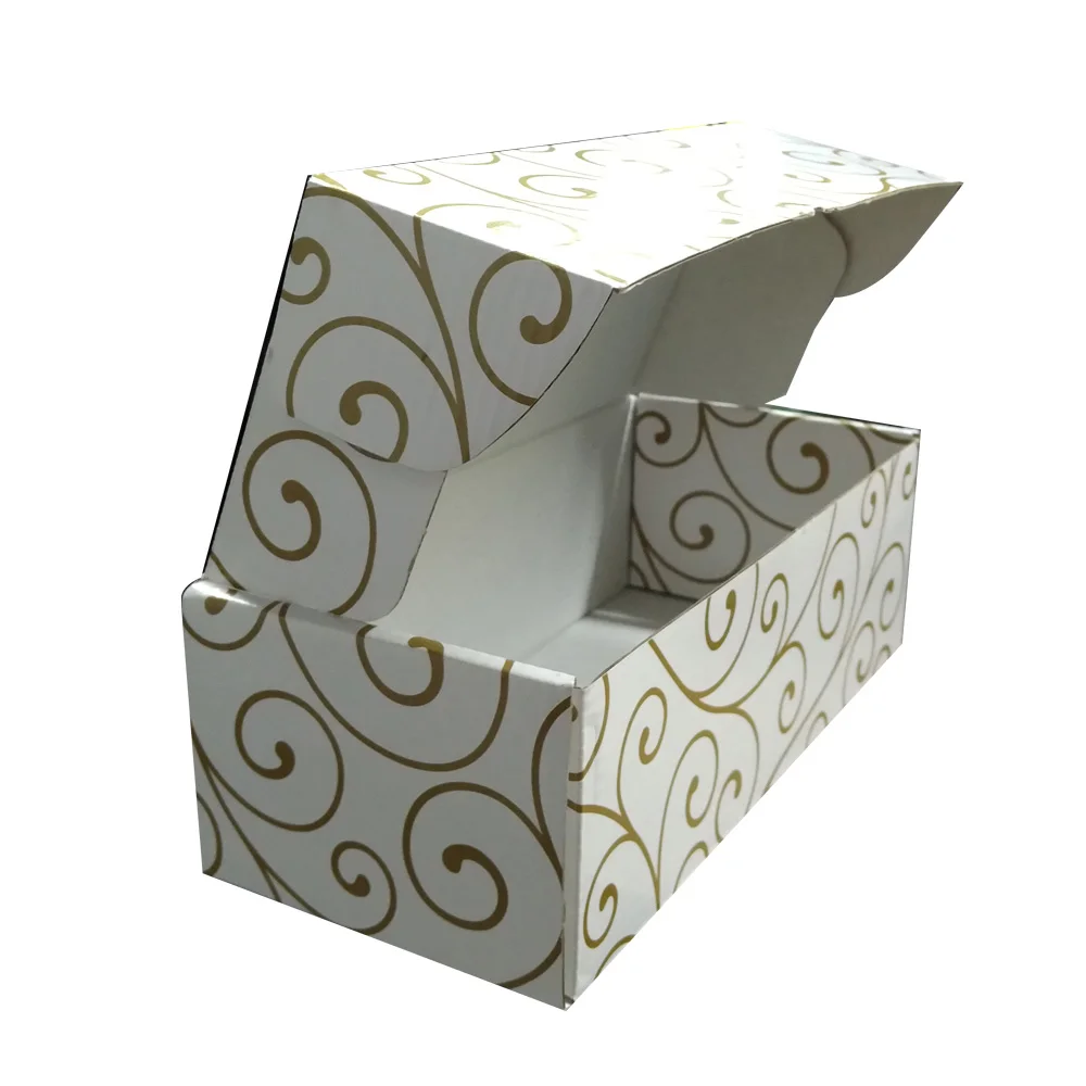 offset printing corrugated paper box packaging with custom logo