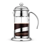 LFGB FDA Heat Resisting Stainless Steel Borosilicate Glass French Coffee Press Maker Plunger