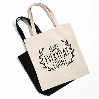 custom printing eco cotton organic canvas bag, shopping tote bag