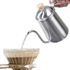 wooden handle Espresso Coffee Maker tea coffee pot stainless steel kettle