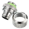 4pcs 1/4 Computer Water Cooling Compression Fitting For 9.5X12.7 Tubing Pipe Tube Pipes