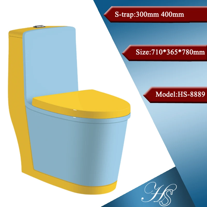 Hs8041 Colored Toilets For Sale,Blue Toilet,Blue Color Toilet Bowl