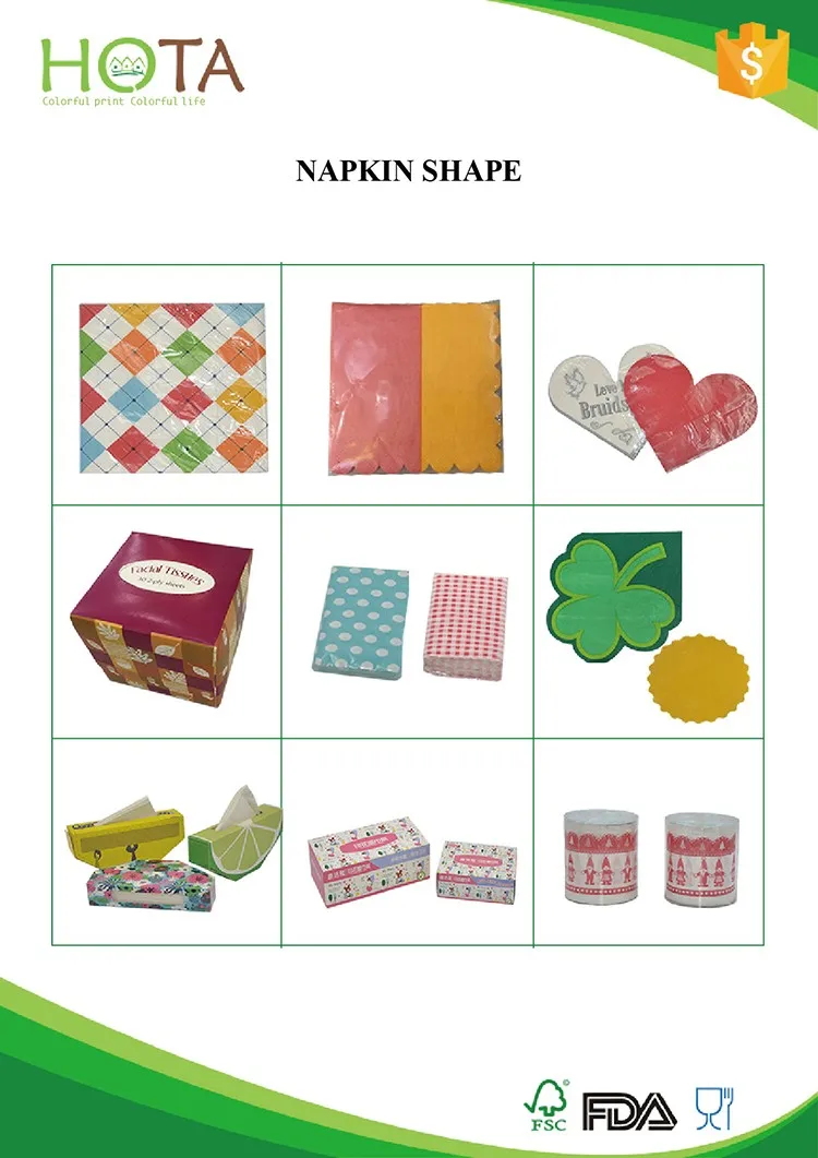 Custom paper napkins wholesale
