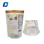 Custom aluminum foil stand up packaging pe mylar bag zipper pouch for power