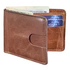 Wallet Brown Wallet Pocket Men's Bifold Vintage Wallet Leather RFID Genuine- Leather Wallet Slim Front Pocket