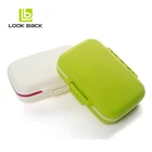 wholesale travel accessories waterproof 8 days pill box with lock