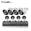 Surveillance 8CH 720P ahd Kit HDMI DVR 1 MP 4 Indoor Dome and 4 Outdoor Bullet CCTV Security Camera System Kit