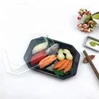 Wholesale Plastic Party Tray Disposable Boat Sushi Food Packaging Container Tray