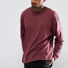 100% Cotton Long Sleeve T-shirts Oversize T-shirt Wholesale Custom Men Streetwear Oversized Long Sleeve T-shirts