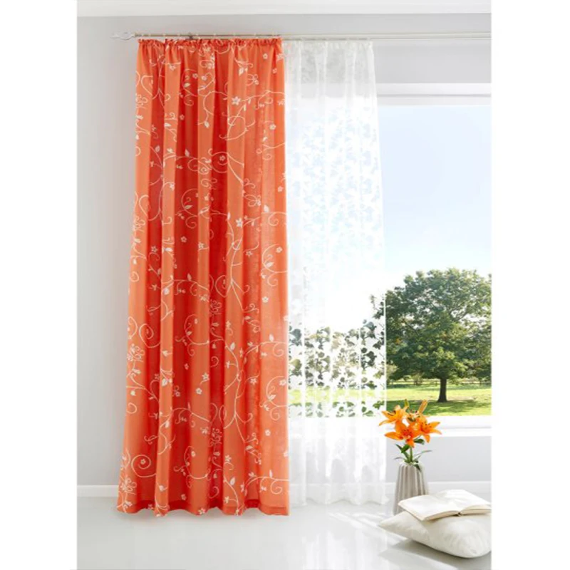 Shanghai Evision made in green curtain, oeko certificate curtains for living room,white burnout window curtains for germany
