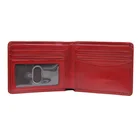 OEM branded vintage leather RFID men wallet with PVC window