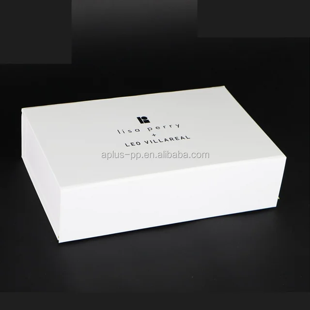 silvery glossy small paper folding gift box with ribbon