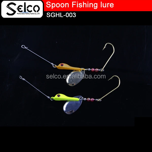 fishing lure spoon brass metallic perch new metal spoon