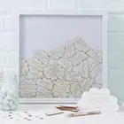 2019 new design of Cloud Drop Top Frame Baby Themed guest book alternative