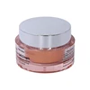 hot sale cosmetic packaging 10g 30g 50g luxury orange acrylic skin care cream container with silver lid