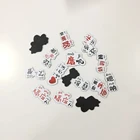 cheap die cut words paper flat fridge magnet sticker for refrigerator