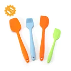 Colorful Baking Pastry Tools 4pcs Silicone Brush and Spatula Set