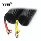 SAE J844 red blue black nylon truck trailer air brake coil hose with DOT approved