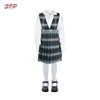 The fashionable school skirts plaid school uniform