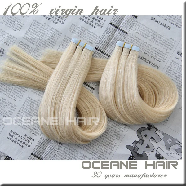 Double Drawn 2 5g Piece 8 30 Inch Tape Hair Extension Rainbow