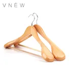Colored wooden hangers customized white color wooden clothes hanger