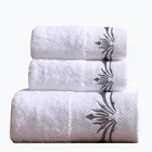 China supply 100 % Cotton embroidery 5 star hotel bath towel set