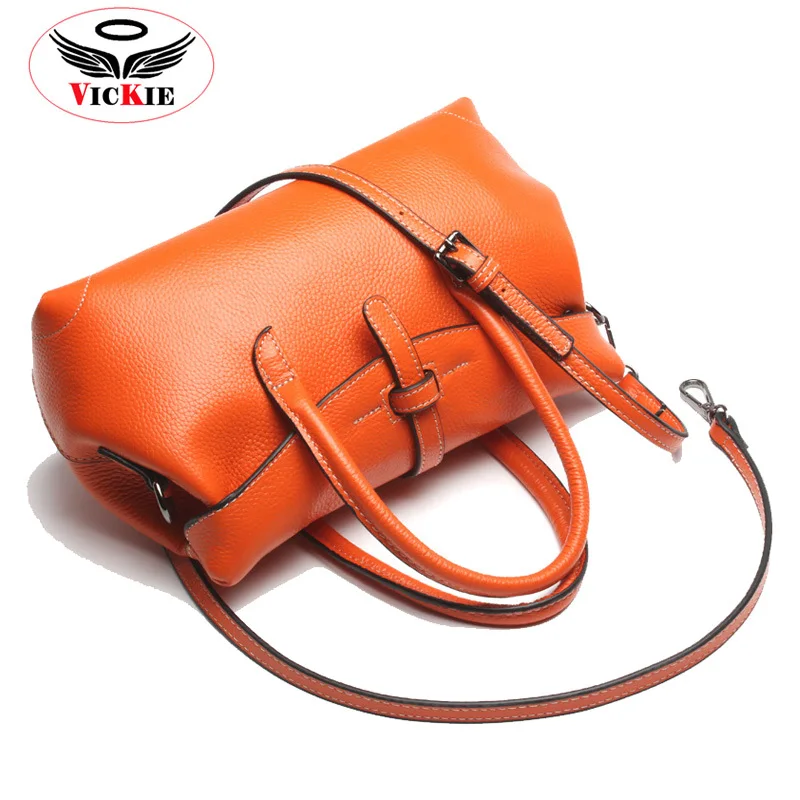 New Genuine Leather Woman Shoulder Bag Imported Brand Cowhide Lady Handbag Boston Women Messenger Bags Noble Star Totes Sac HS20