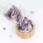 Sport Bottle Glass Bottle Factory Infused Gemstone Purple Tumble Crystal Points /Wands Glass Water Bottle