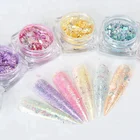 Cosmetic grade Candy Chameleon Flake Pigments 6 colors chameleon rainbow flake for polish/gel