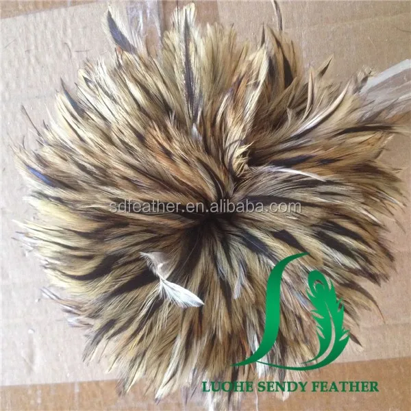 cheap rooster saddle hackle feathers natural grey chinchilla