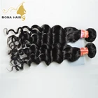 Short peruvian hair 2 bundle with closure