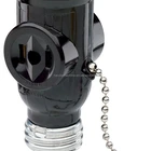 660 Watt, 125 Volt, Two Outlet With Pull Chain Socket duplex bulb socket