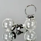 Finger Pendant Pendants Empty Pendant OEM Tiny Empty Finger Rings Pendant Dome Pendants To Fill Seeds Or Dry Flower