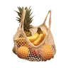 Hot sale gift packaging eco friendly organic cotton mesh net bag for fruits