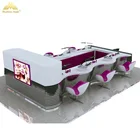 Professional customized light shopping mall nail kiosk furniture